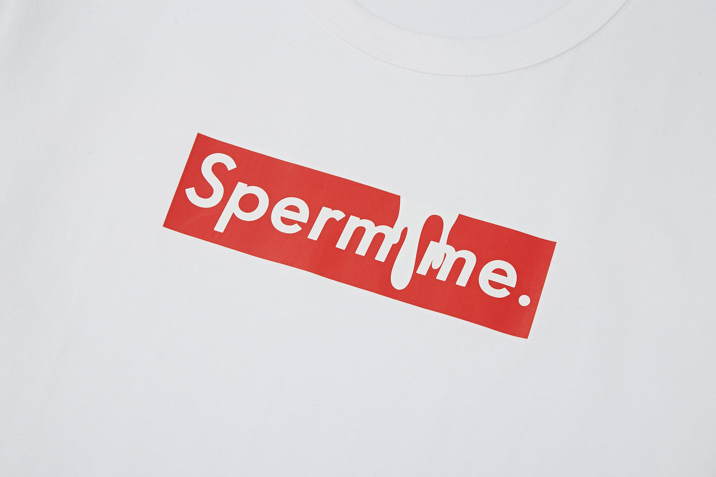 Sperm Me - Printed White Cotton T-shirt