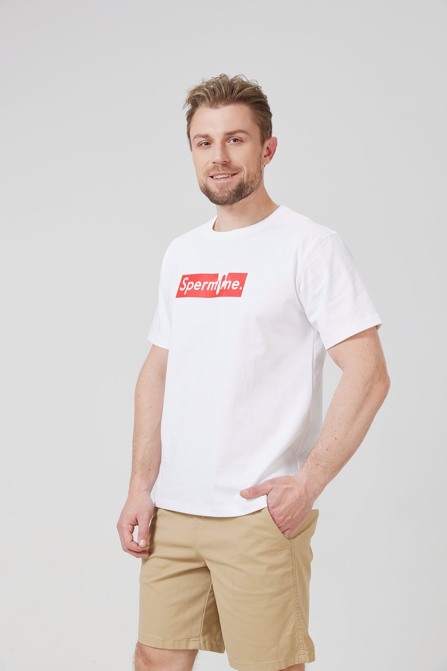 Sperm Me - Printed White Cotton T-shirt