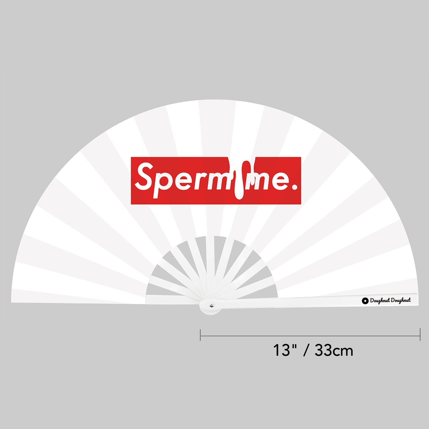 Sperm Me Rave Plastic Folding Hand Fan / Clack Fan - Large