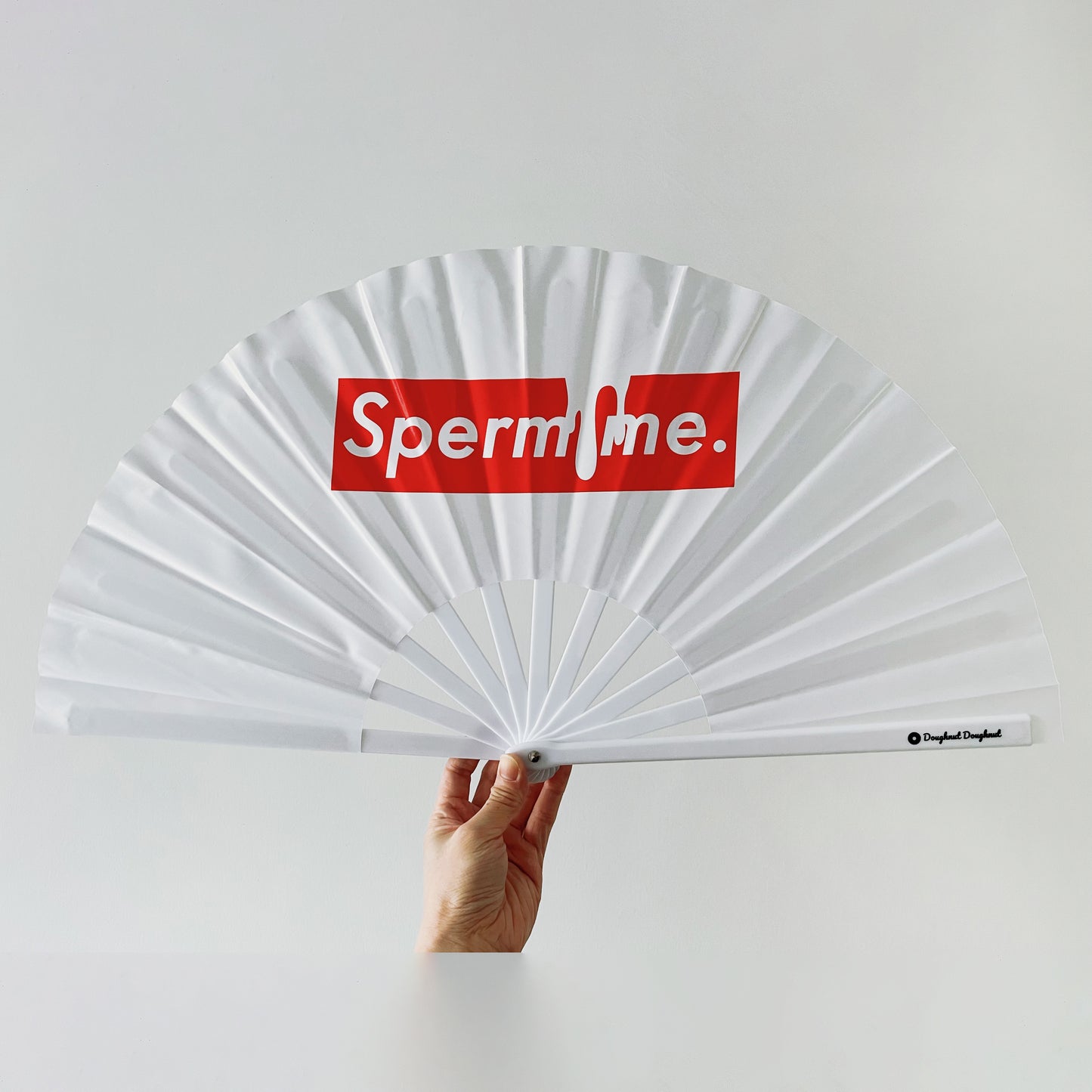 Sperm Me Rave Plastic Folding Hand Fan / Clack Fan - Large